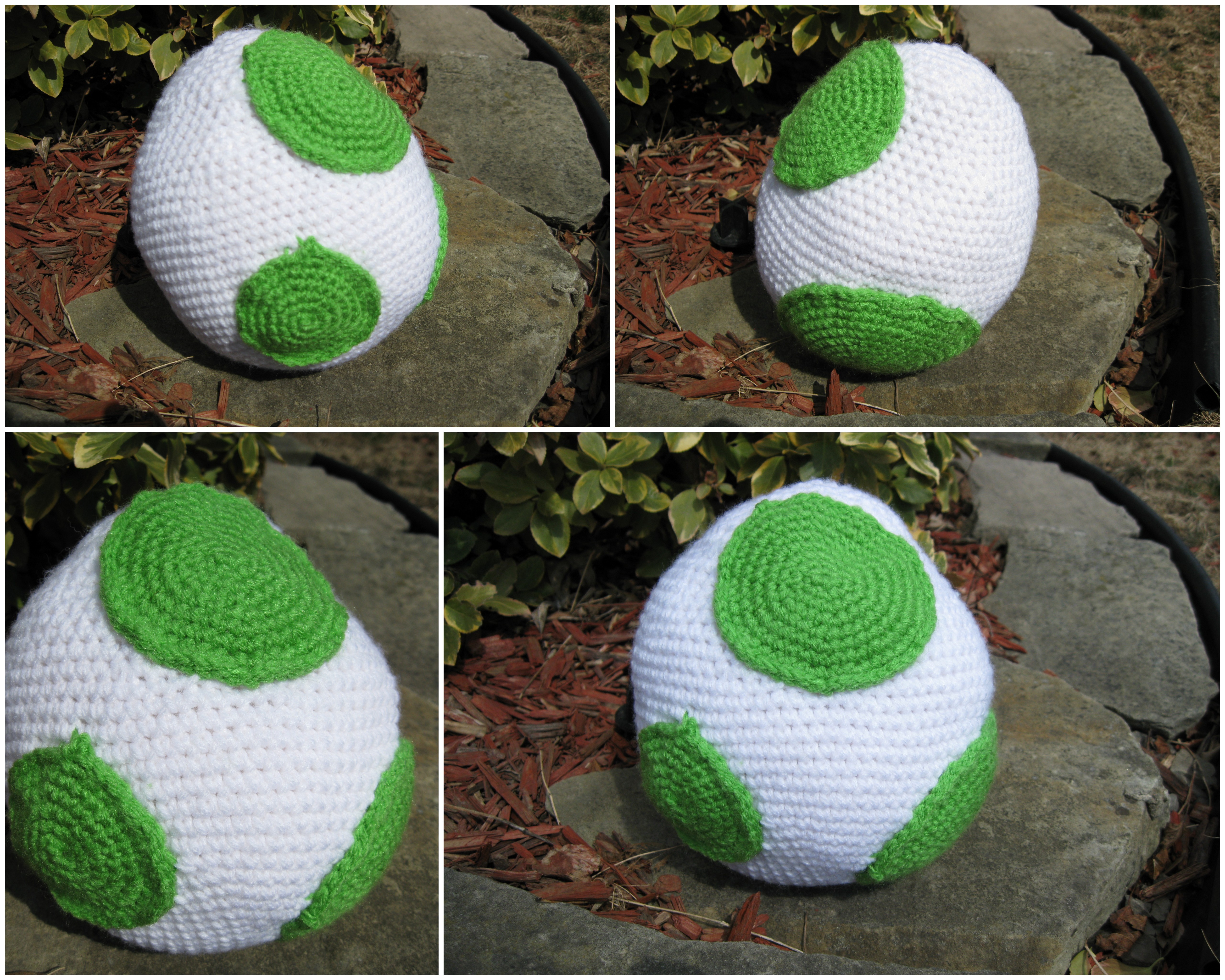 Large Yoshi Egg Amigurumi Plushi