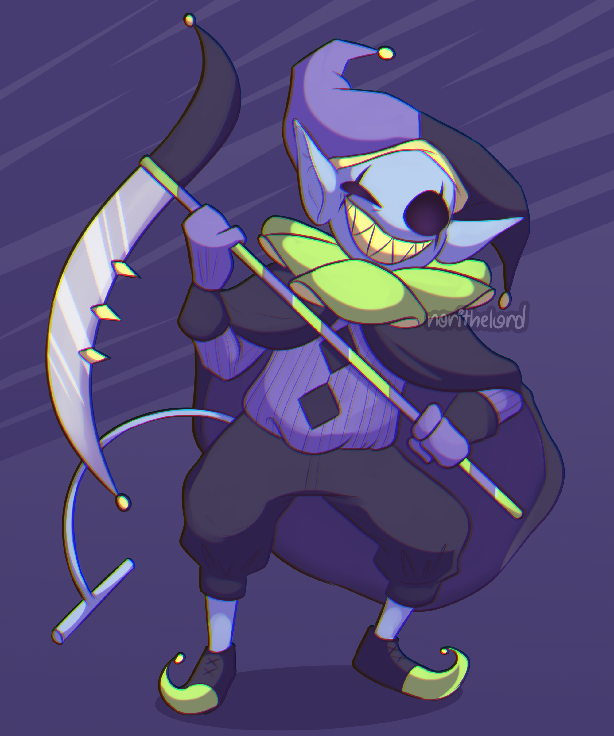 Jevil In Wheel Jevil by NoriTheLord on DeviantArt