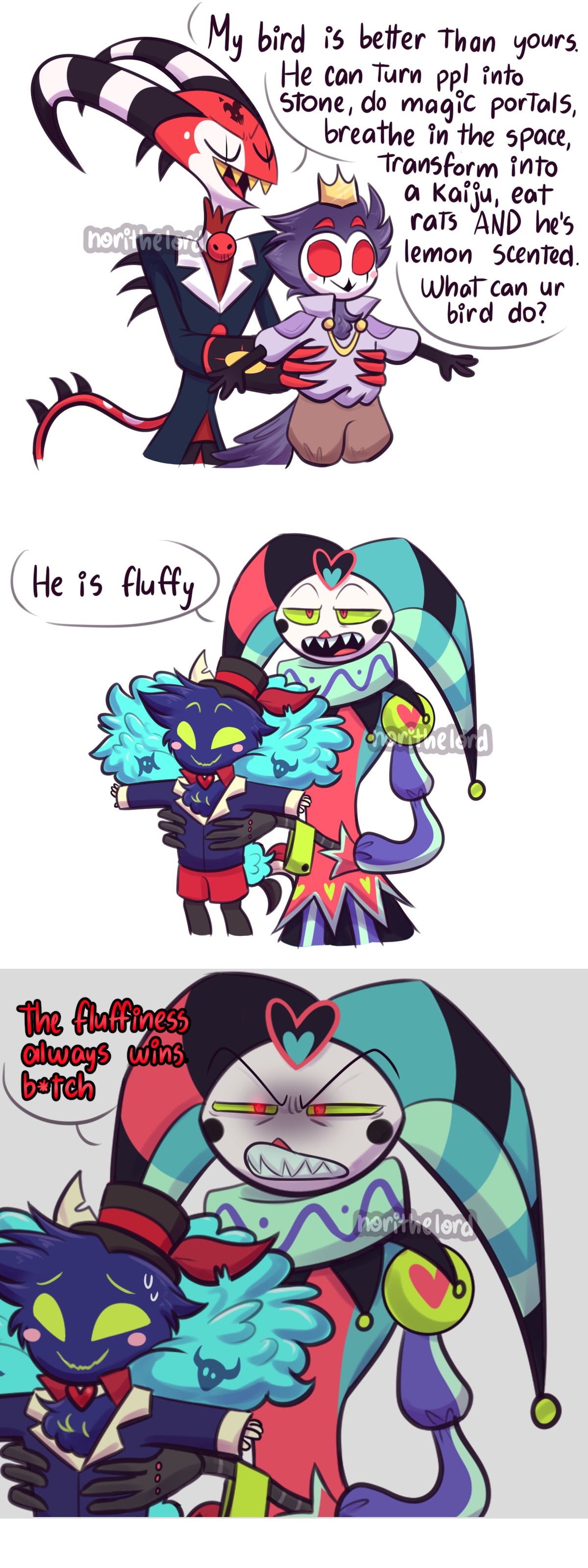 Bird vs Bird Helluva Boss comic by NoriTheLord on DeviantArt