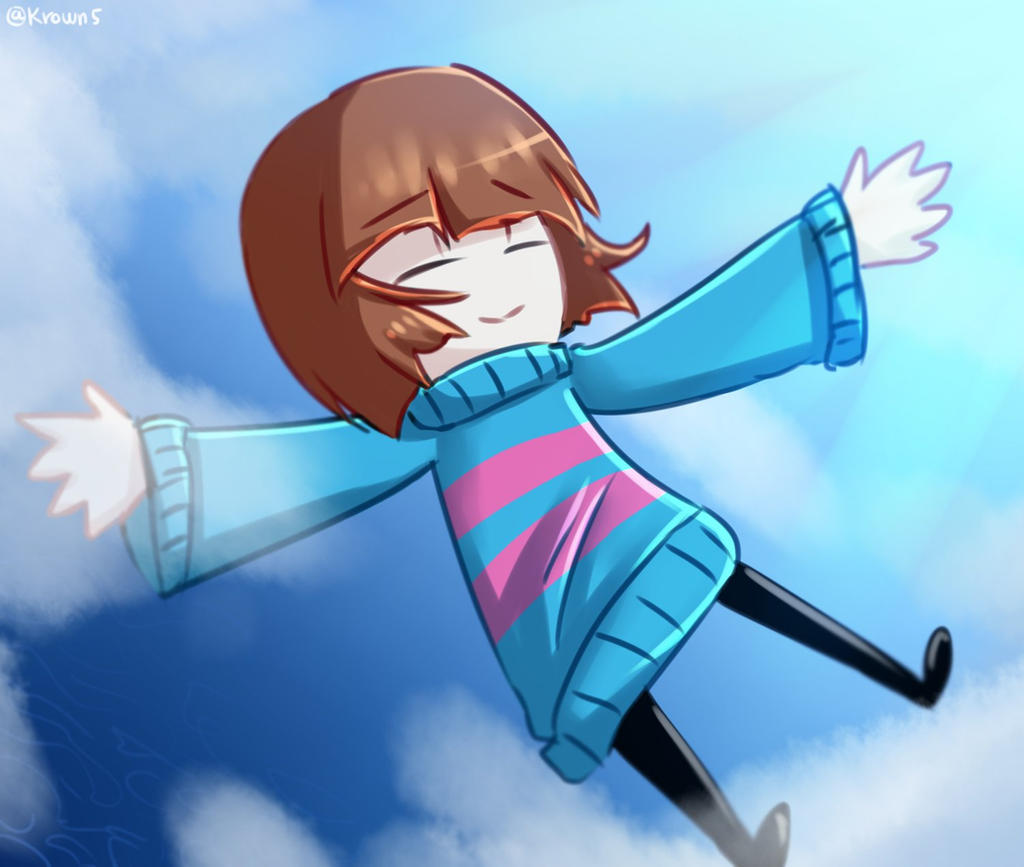 Undertale First Fall Undertale - falling in the sky by ILTPNY on DeviantArt