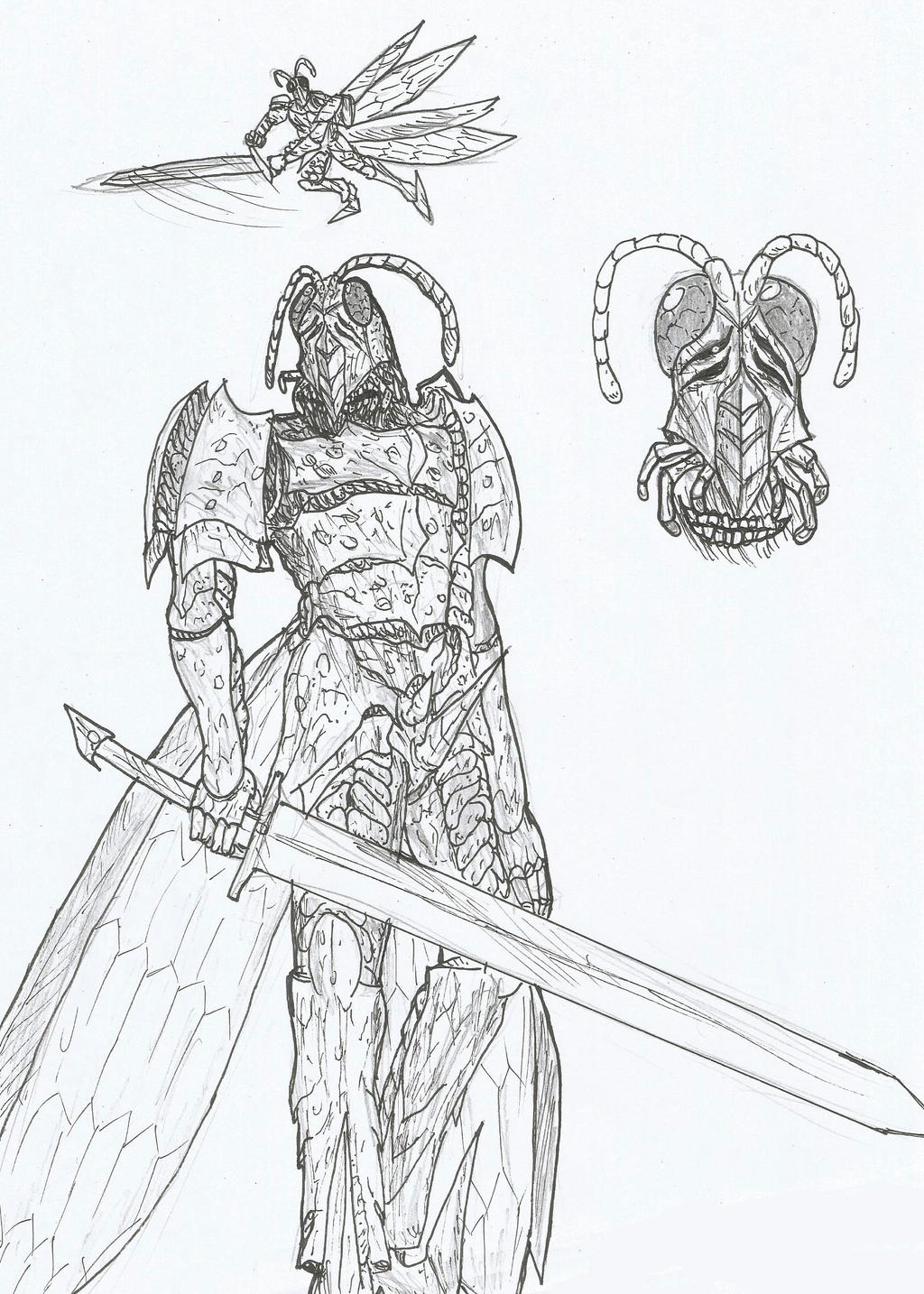 Insect Knight by Herudrone on DeviantArt