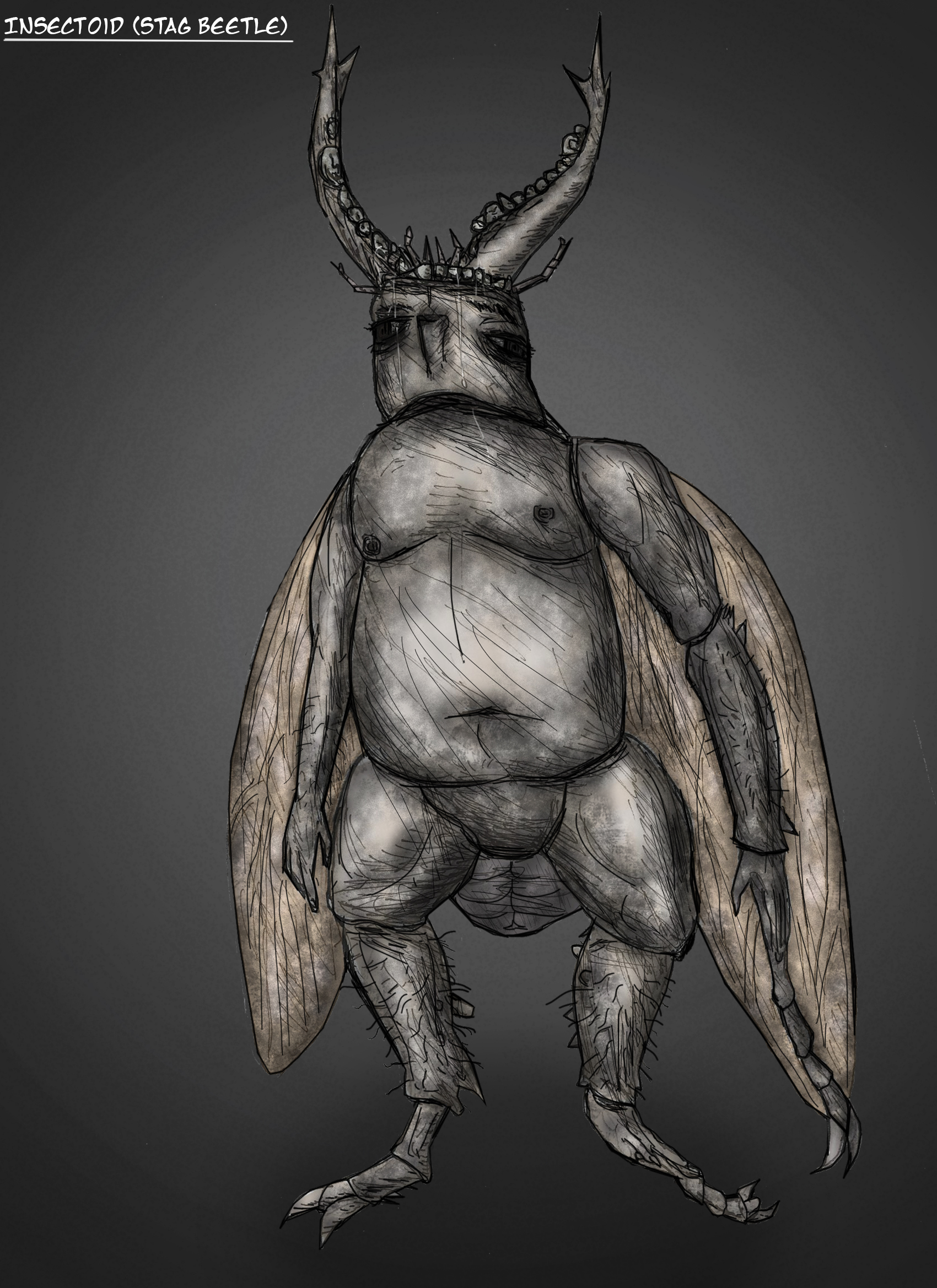 Devouring Insectoid Insectoid Stag Beetle (Remastered) by Herudrone on DeviantArt