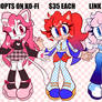 Adopts! 35USD each