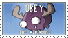 Obey the minimoose Stamp by Zeicka