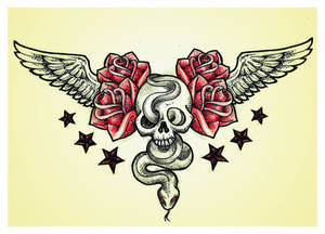 skull n snake chestpiece