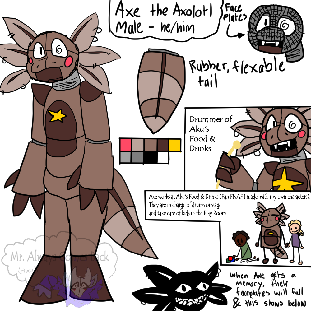 Ax Rabbit Deviantart Axe the Axolotl by MrAlwaysComesBack on DeviantArt