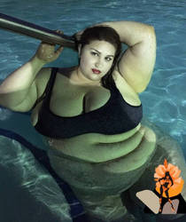 Pool Night bbw