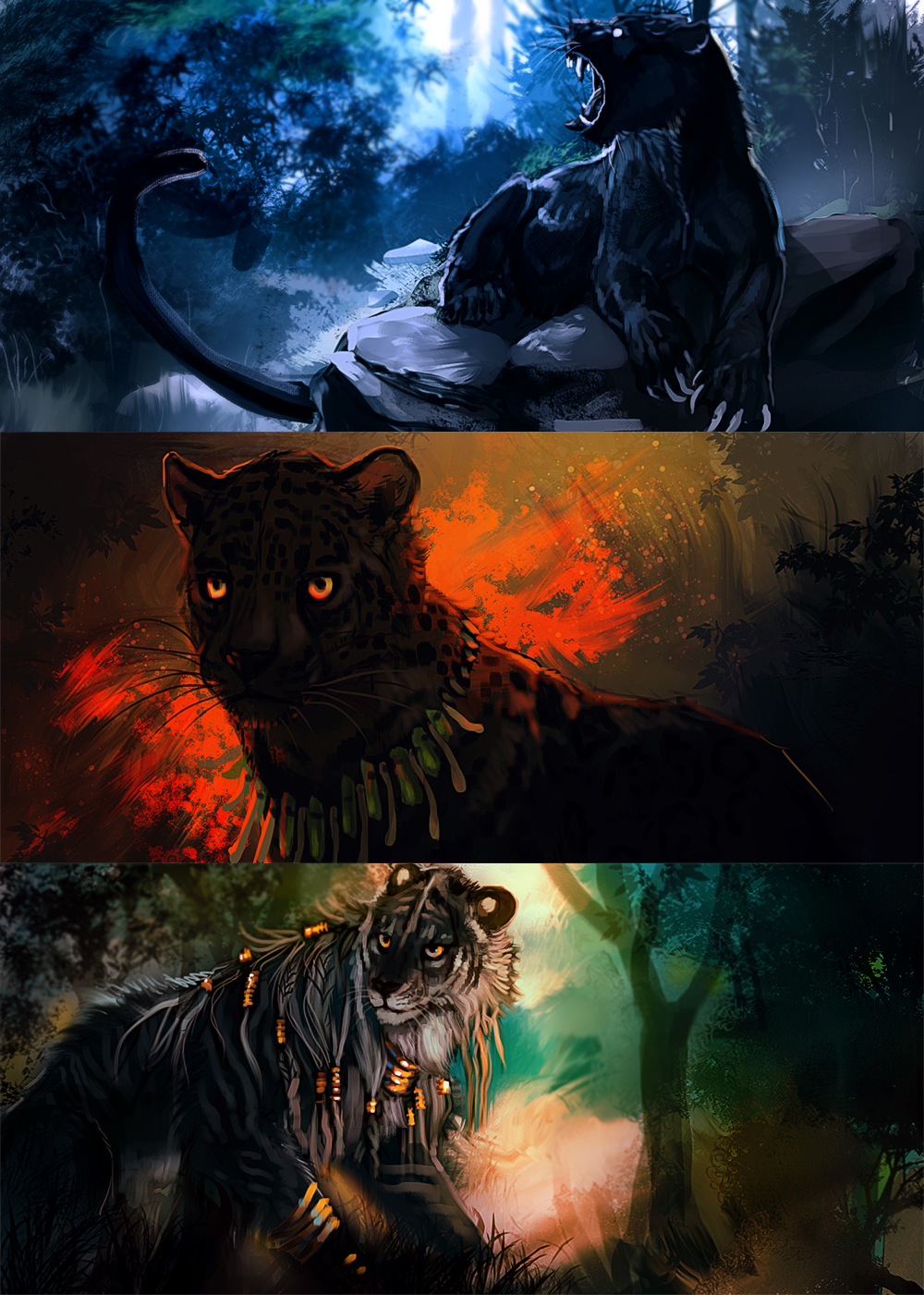 Junglecat speedpaints