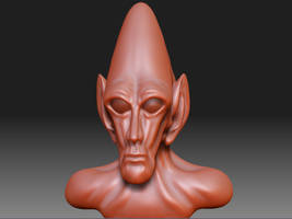 Alien Conehead WIP 01