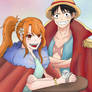 Luffy-Nami fanart