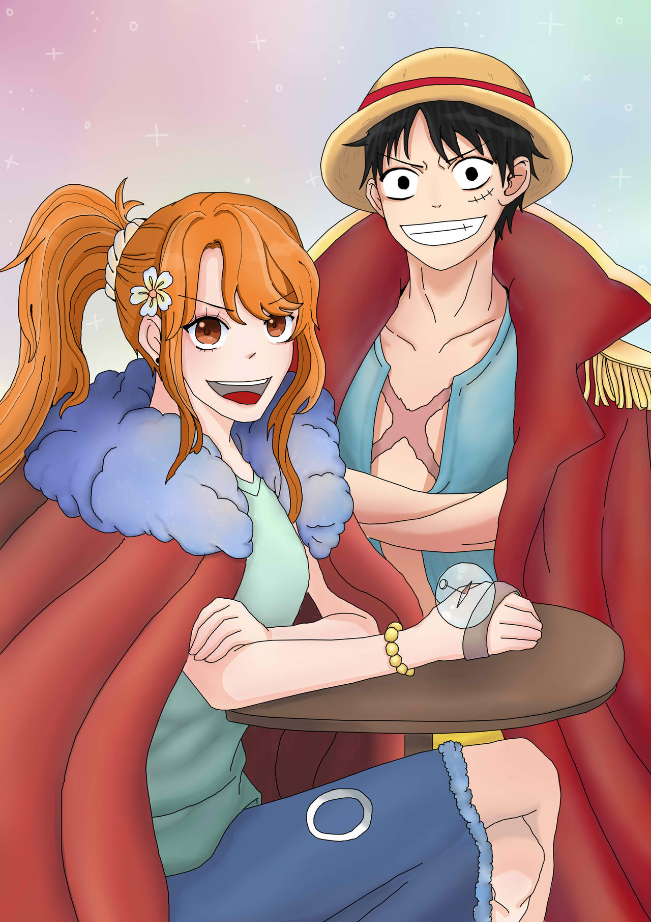 Luffy Nami Fanart By AshaAchan2209 On DeviantArt luffy-nami-fanart-by-ashaachan2209-on-deviantart
