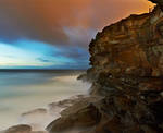 Wet cliff by MarkLucey