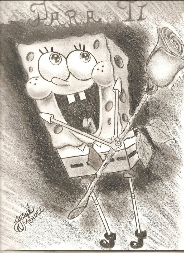 Bob esponja a lapiz by franklin93 on DeviantArt