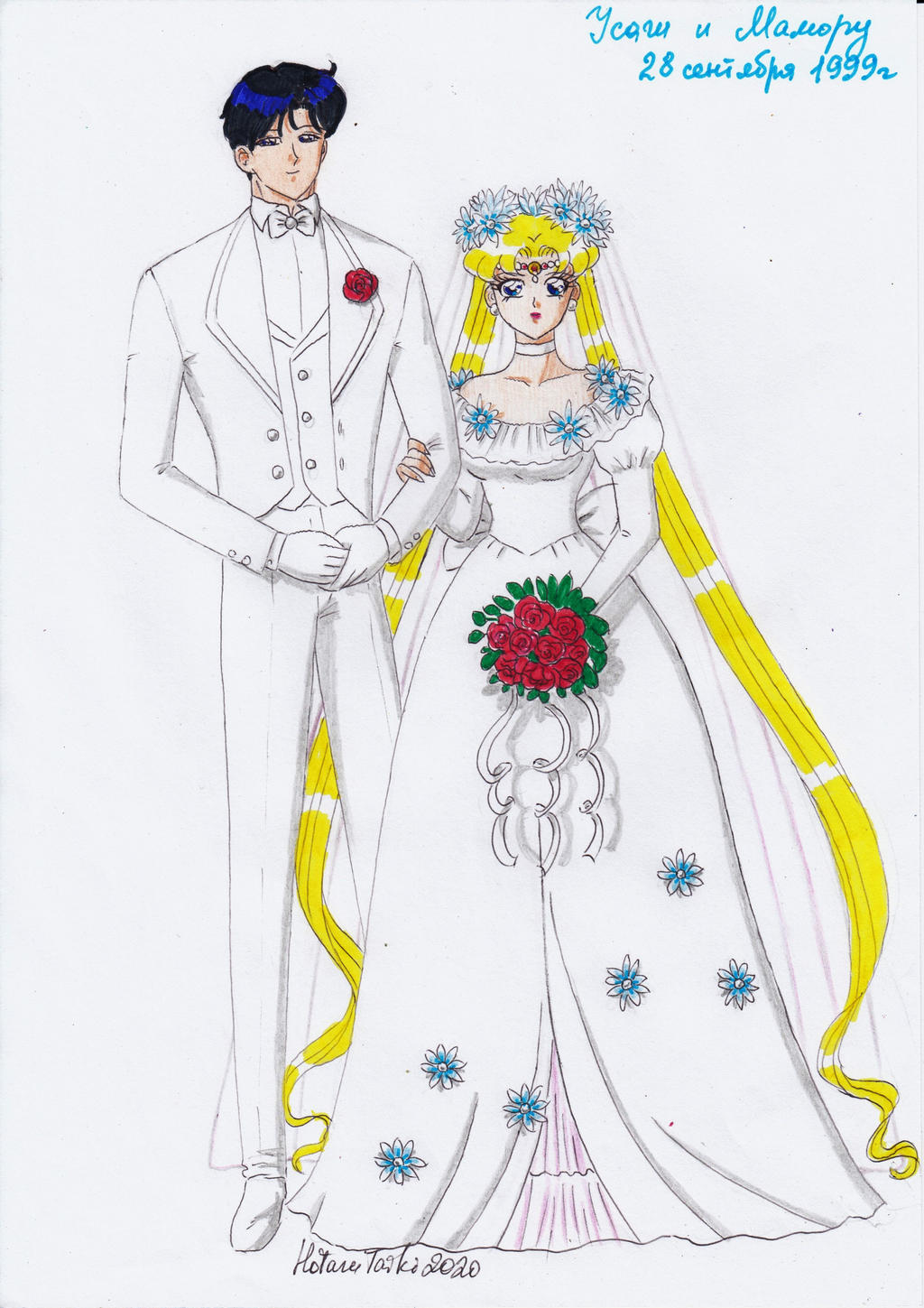 Wedding Mamoru and Usagi by hotarusaturn on DeviantArt