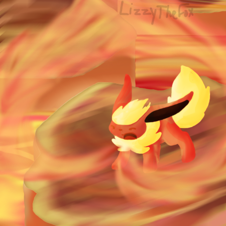 Flareon Used Fire Spin