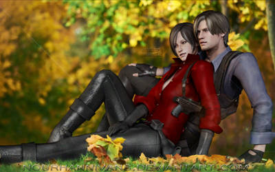 Resident Evil 4 HD Remaster Leon and Ada Wallpaper by zoellisrus