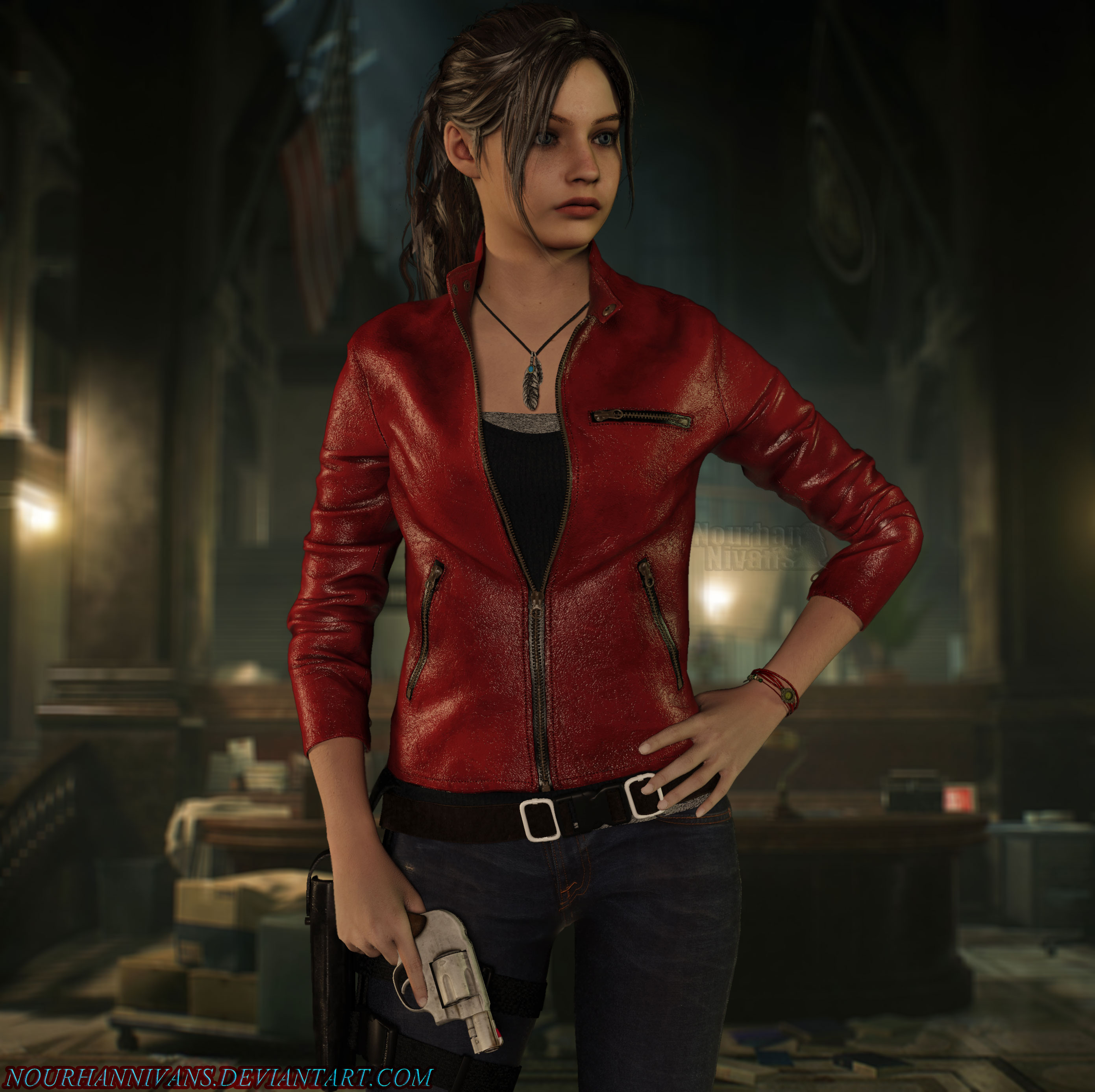 Byehazard Art — Claire Redfield as seen in Resident Evil 2 REmake