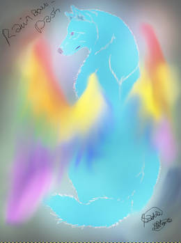 rainbow dash wolf