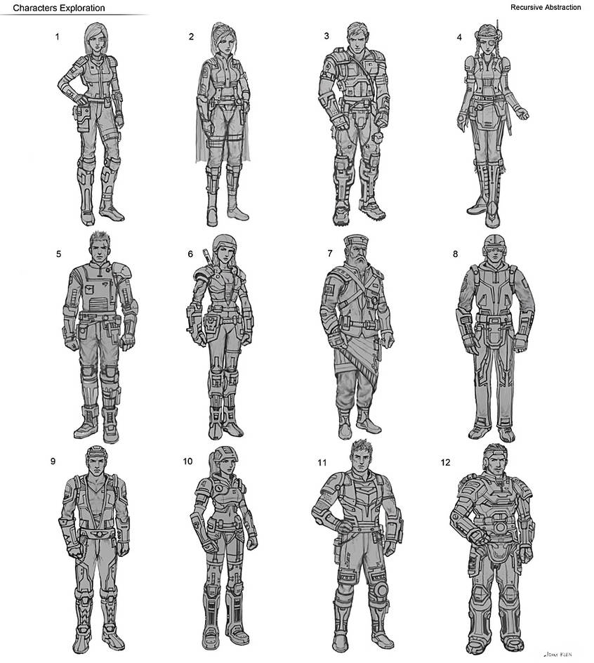 Recursive Characters by JonnyKlein on DeviantArt