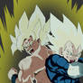 Goku and Vegeta Side by Side - Old School Style