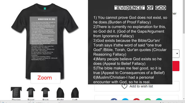 Evidence of God Shirt