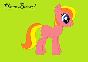 Flame burst Pony oc