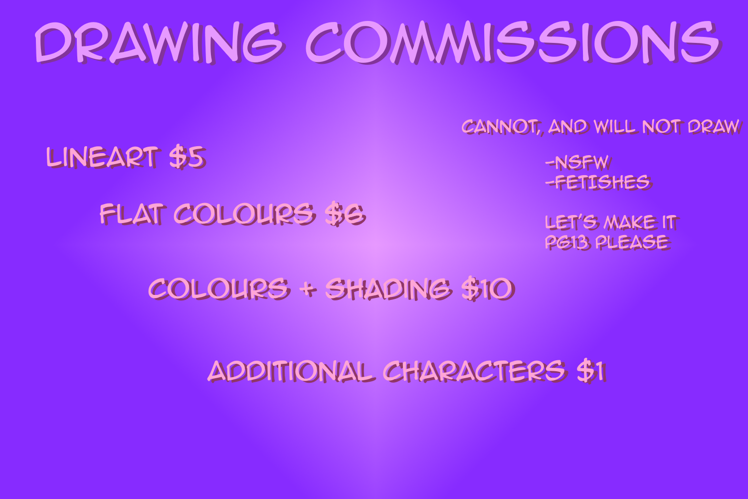 Commission Sheet