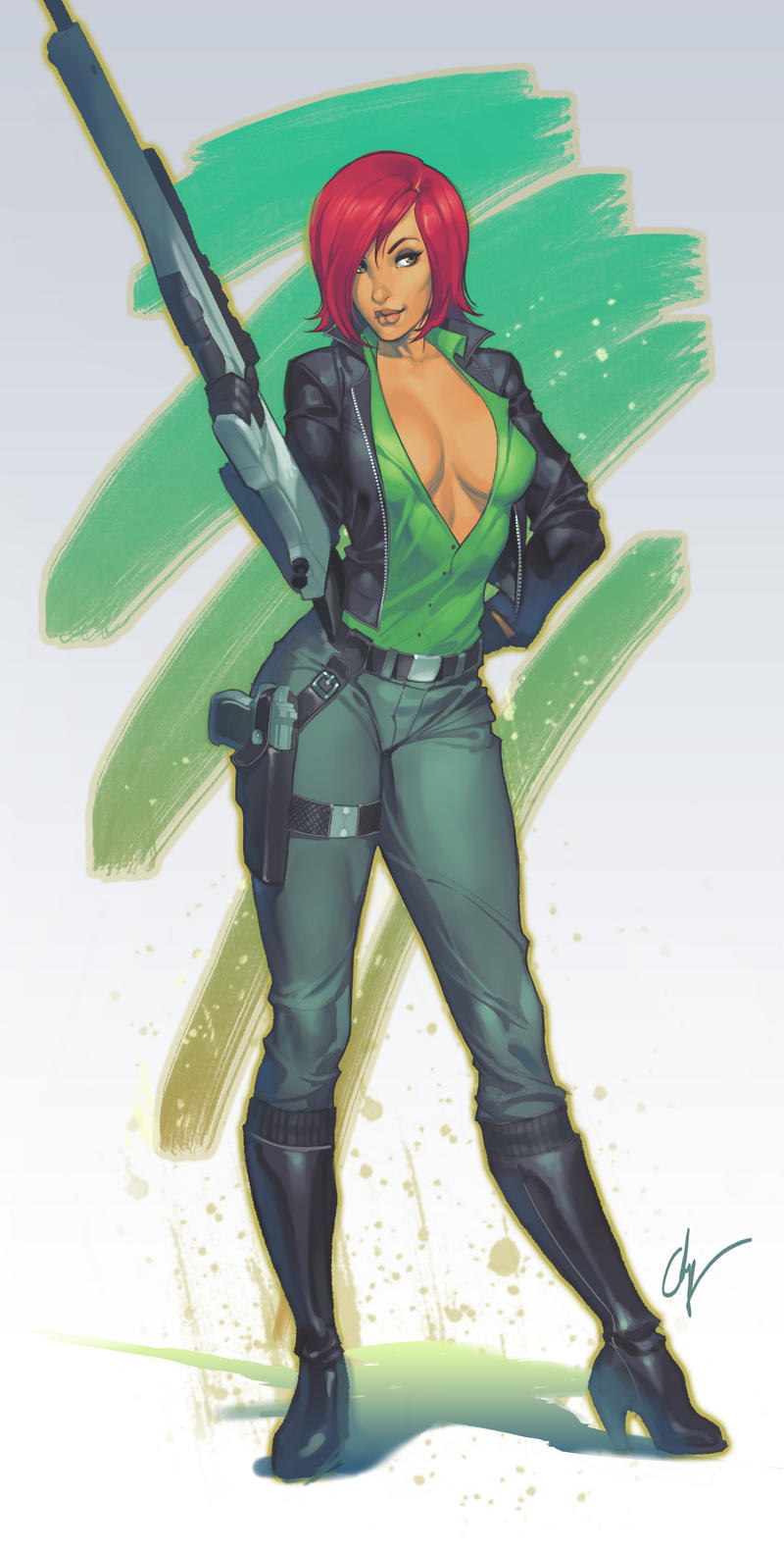 Action Lass by ChuckARTT