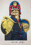 Signed by John Wagner Judge Dredd by JamesRoachART