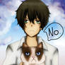 Hotaro and Grumpy cat : No.
