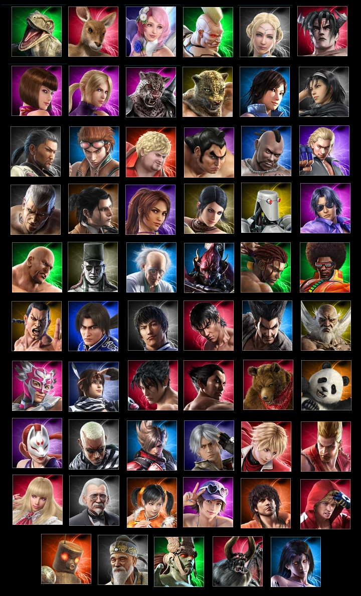 Tekken Tournament 2 Characters Icons By Lonerpx On Deviantart