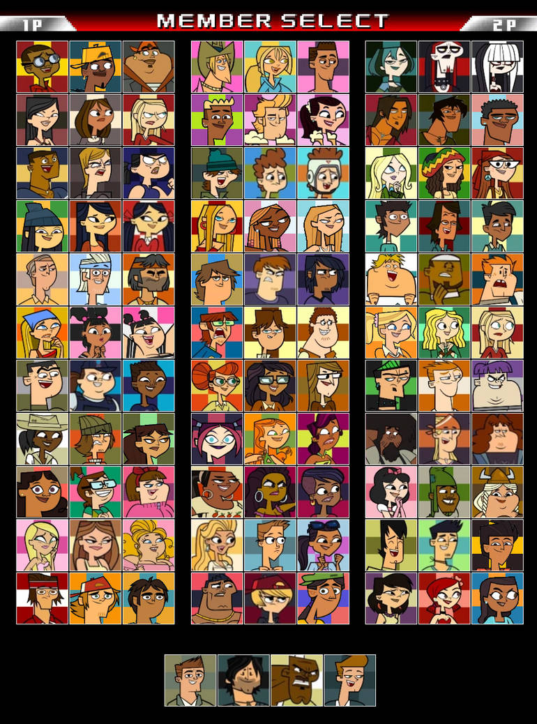 Cartoon Fighters Deviantart Roster Total Drama Fighters Roster by lonerpx on DeviantArt