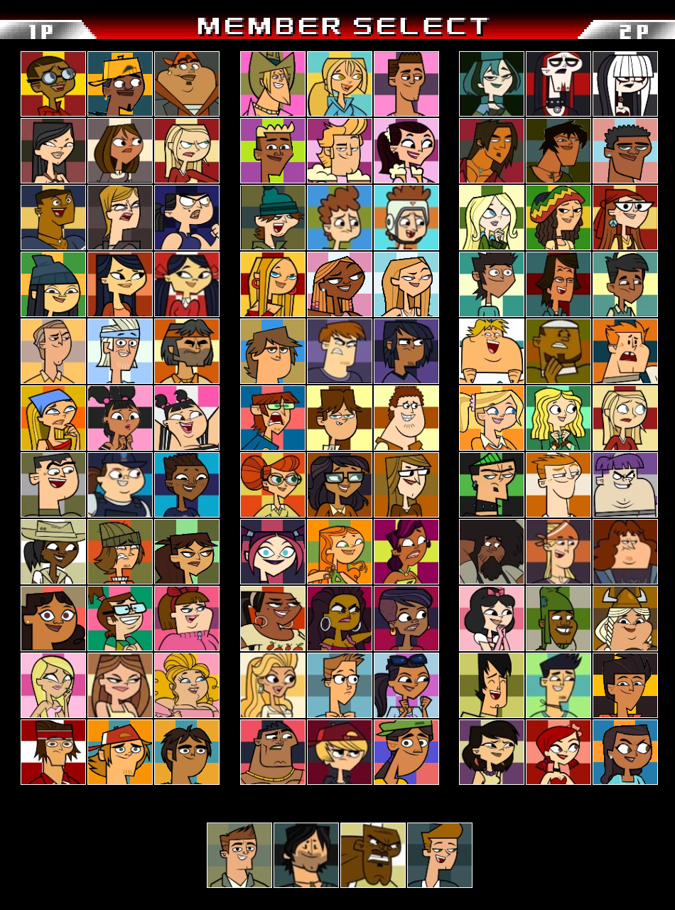 37 Roster Deviantart Total Drama Fighters Roster by lonerpx on DeviantArt