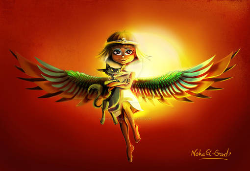 Winged Pharaonic Girl