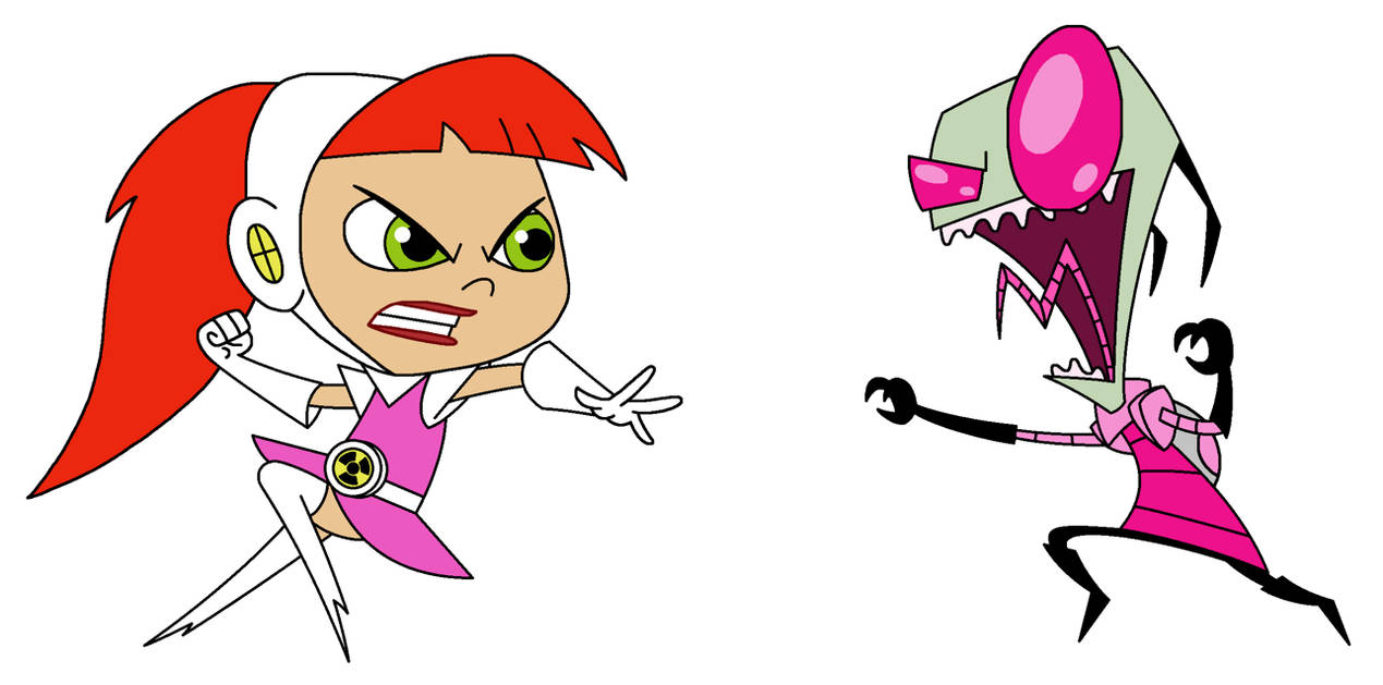 Invader Zim vs. Atomic Betty by RebelPrincess59 on DeviantArt