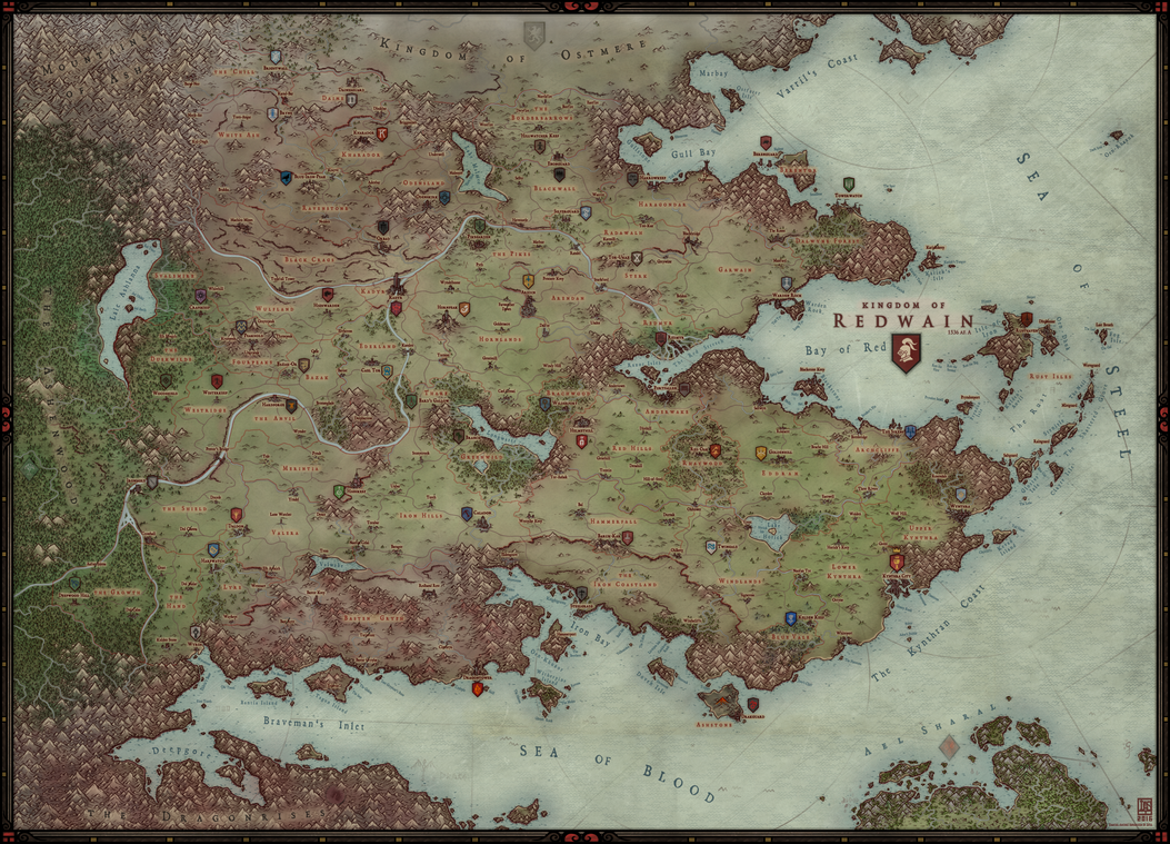 Red Brand Ruffian Map Regional Map - Redwain by Levodoom on DeviantArt