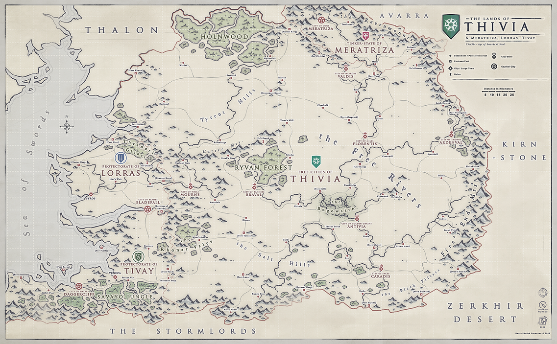 Trevia Map NYM - Map of Thivia (2026) by Levodoom on DeviantArt