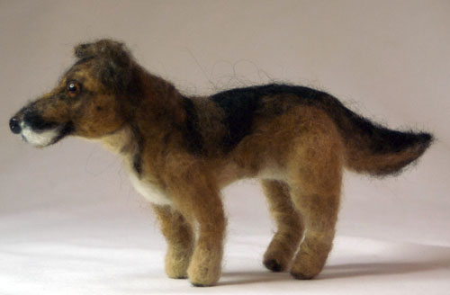 Needle Felted Mix Breed Dog