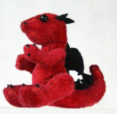 Red Tiny Baby Dragon Plush