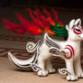 Large Okami Needle Felted Plush