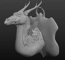 3D Dragon Head