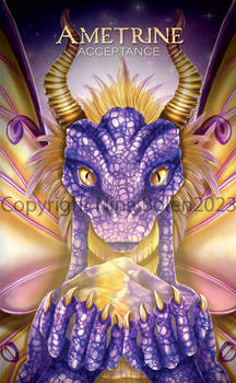 Ametrine Dragon Oracle Card