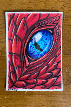 Red Dragon Eye ACEO