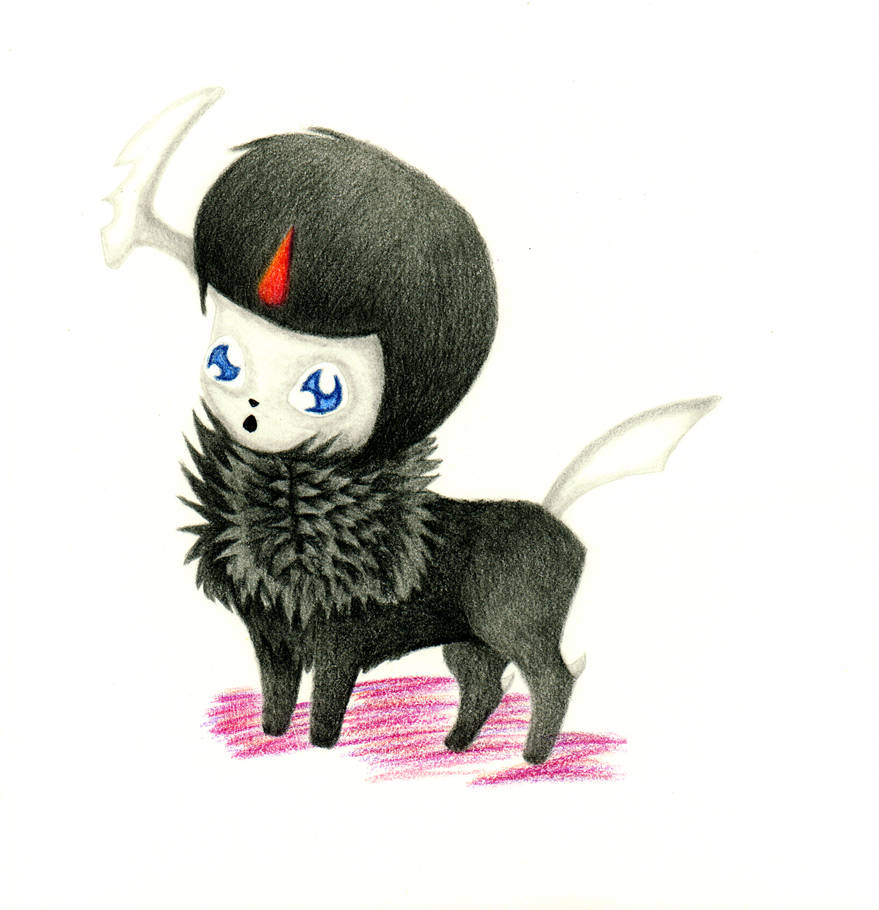Chibi Inverted Colored Absol by Icegoddesswolf16 on DeviantArt