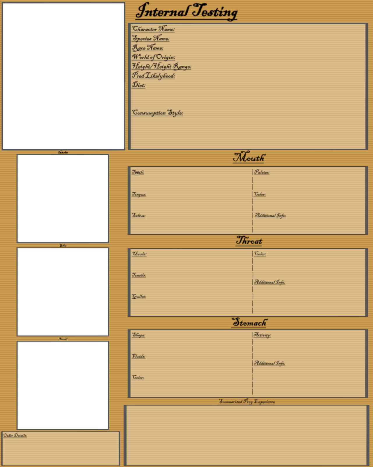 Internal Testing Form Internal Testing Template by TimebreakerDA on DeviantArt