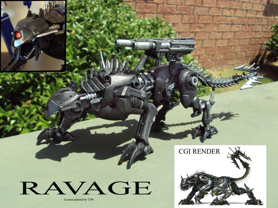 ROTF Ravage custom painted by Unicron9 on DeviantArt