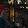 Witcher 3 Triss and Geralt at Kaer Morhen