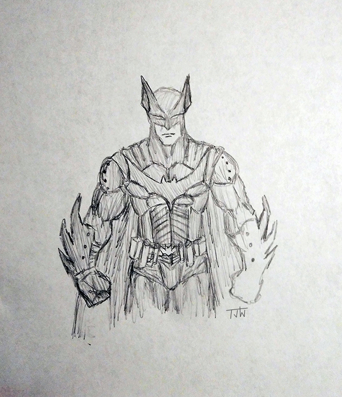 A Different Batman Suit Design Sketch by Unicron9 on DeviantArt