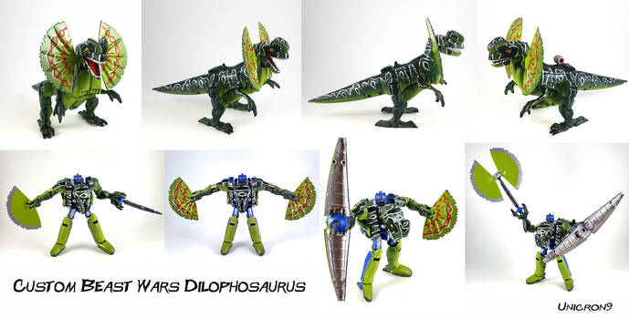 Custom Beast Wars Dilophosaurus Figure