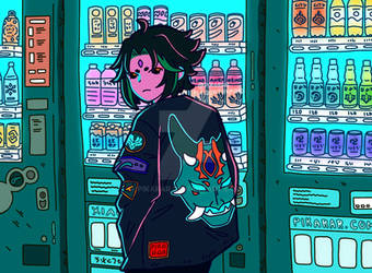 Xiao at the Vending Machines